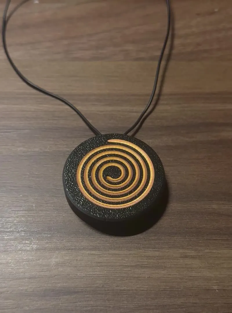 Spirluma pendant ready to light up